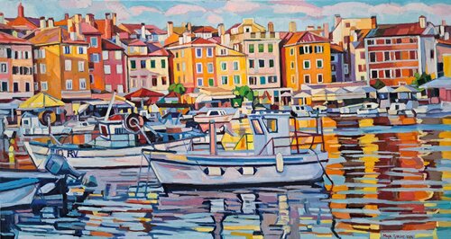 Summer day in Rovinj by Maja Đokić Mihajlović, Painting for Sale on Select