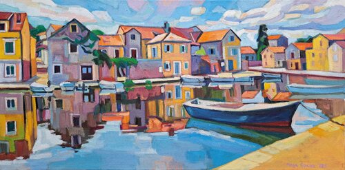 Vrboska by Maja Đokić Mihajlović, Painting for Sale on Select