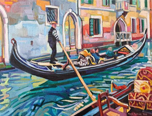 Gondolier by Maja Đokić Mihajlović, Painting for Sale on Select