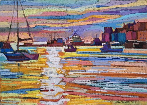Sunset by Maja Đokić Mihajlović, Drawing for Sale on Select