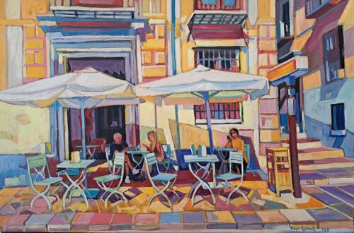 Alhambra cafe by Maja Đokić Mihajlović, Painting for Sale on Select