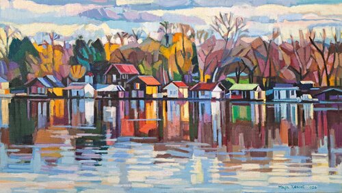 Peaceful day by Maja Đokić Mihajlović, Painting for Sale on Select