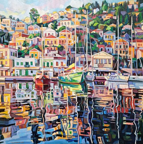 Mediterranean reflections by Maja Đokić Mihajlović, Painting for Sale on Select