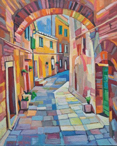 Sunlit Passage by Maja Đokić Mihajlović, Painting for Sale on Select
