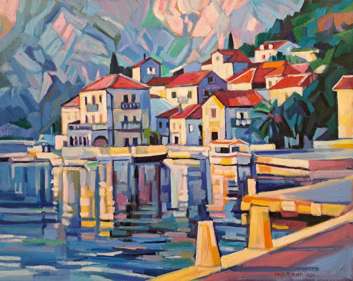 Perast Maja Đokić Mihajlović Original painting for sale
