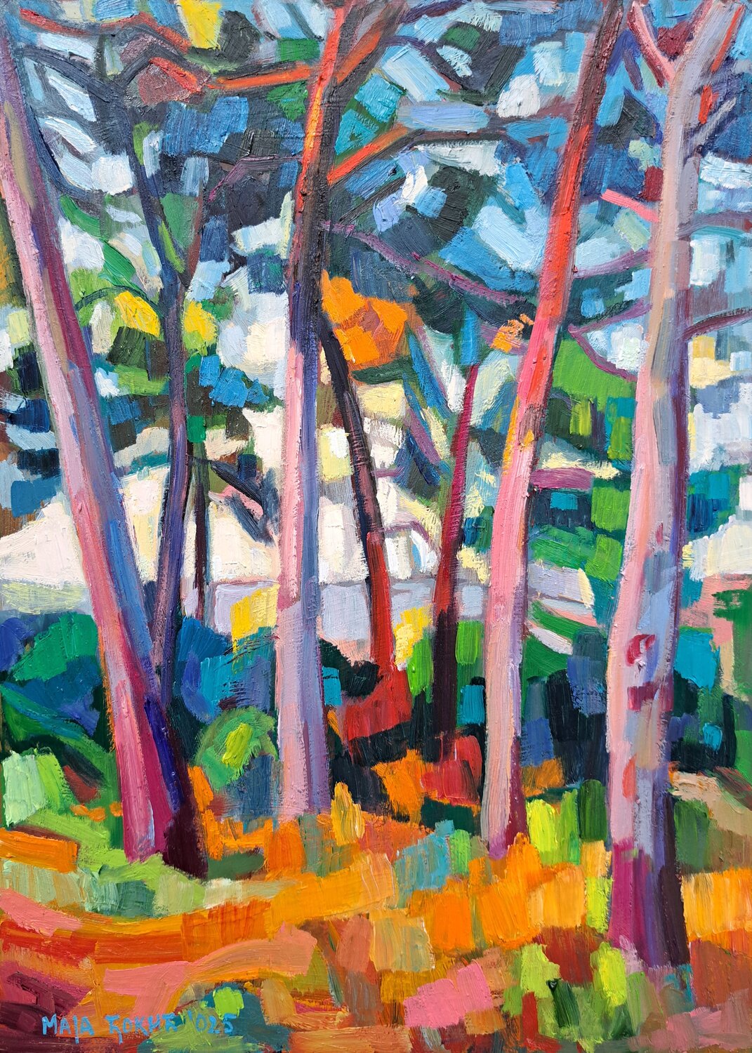 Forest Maja Đokić Mihajlović Original painting for sale