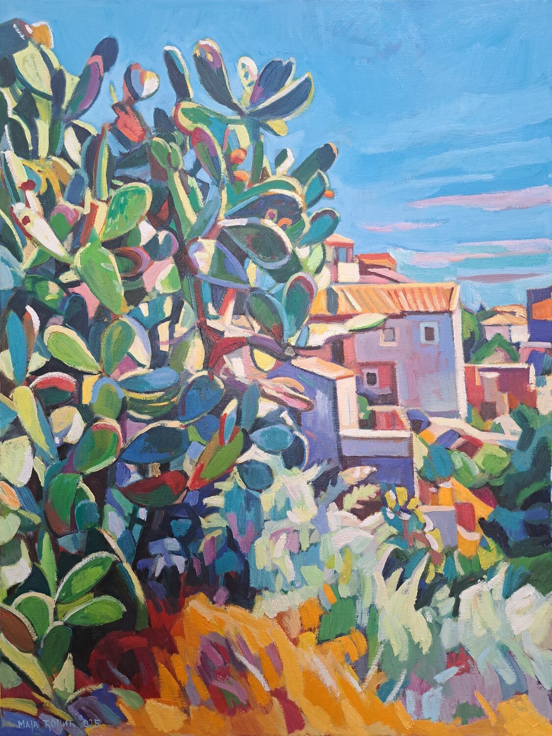 Cactus Maja Đokić Mihajlović Original painting for sale