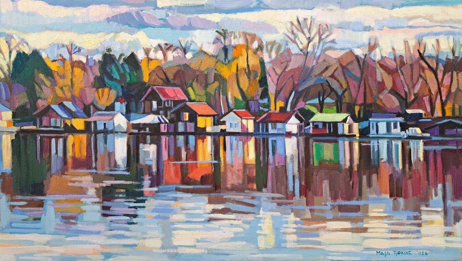 Peaceful day Maja Đokić Mihajlović Original painting for sale