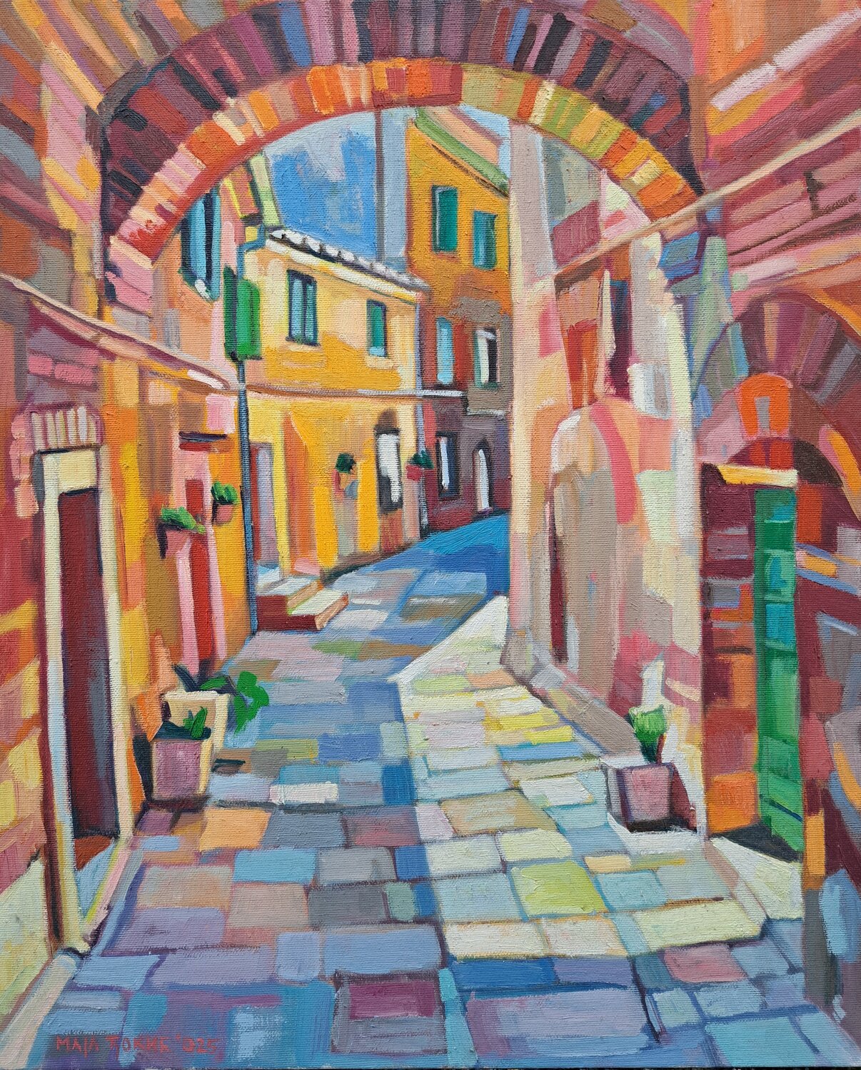 Sunlit Passage Maja Đokić Mihajlović Original painting for sale
