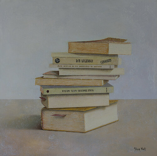 BOOKS VIII by Tomasa Martín, Painting for Sale on Select