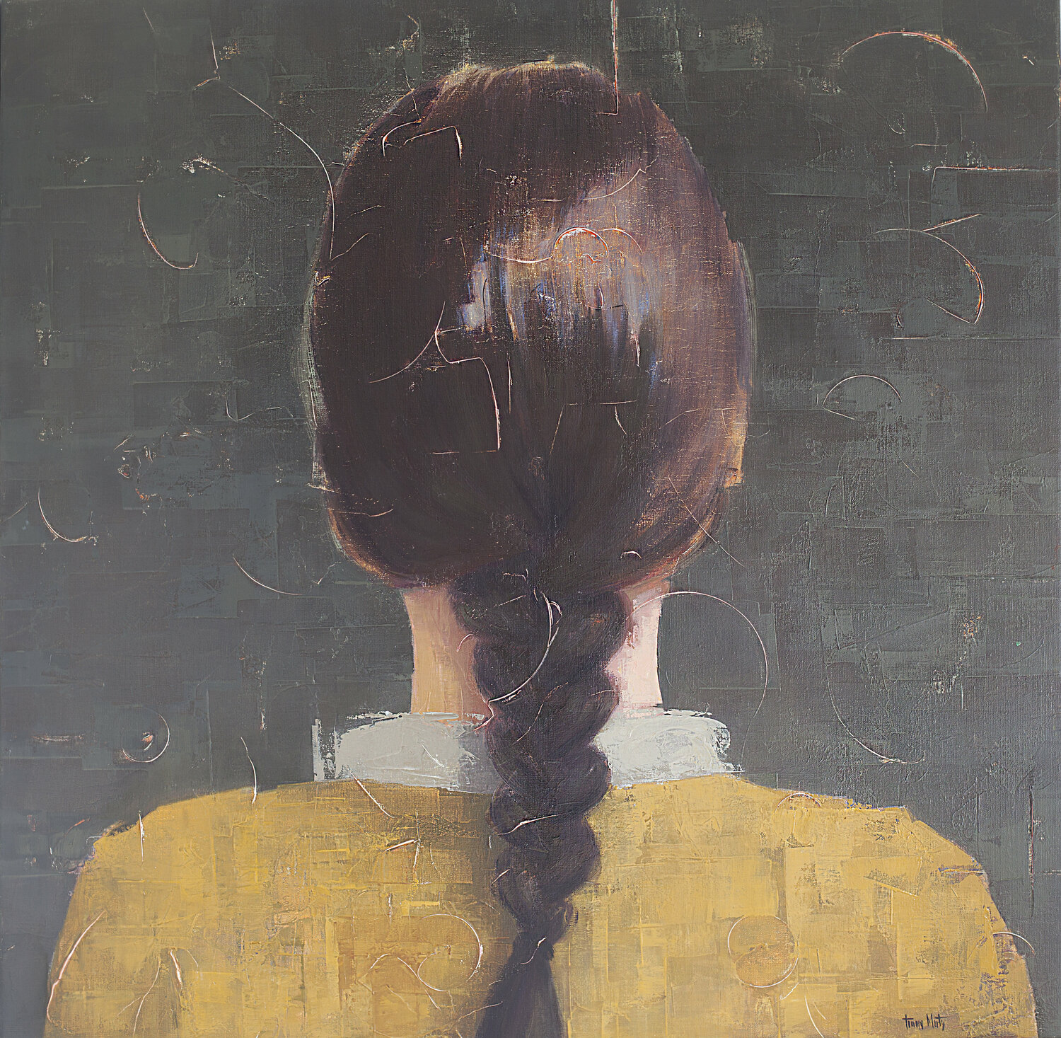 A WOMAN VI Tomasa Martín Original painting for sale