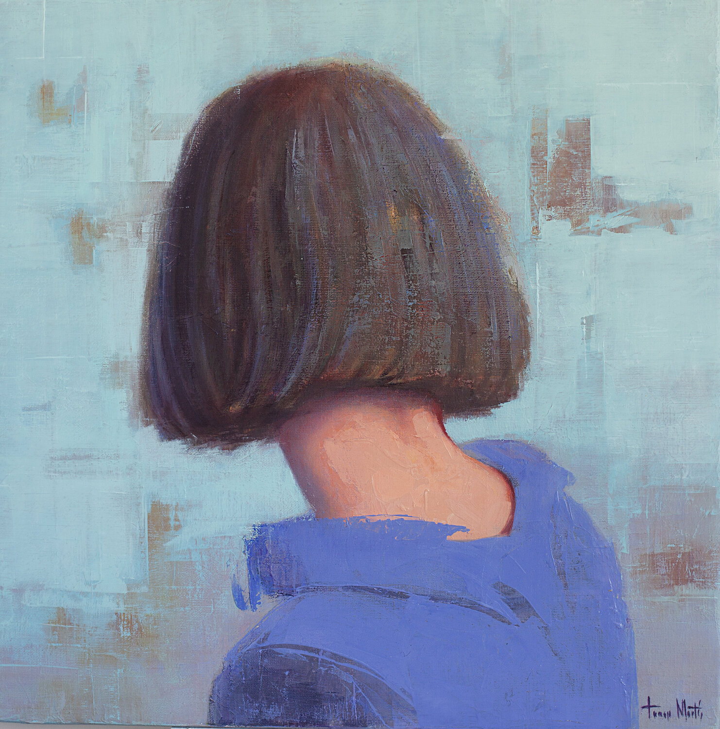 A SUNNY WINTER MORNING Tomasa Martín Original painting for sale