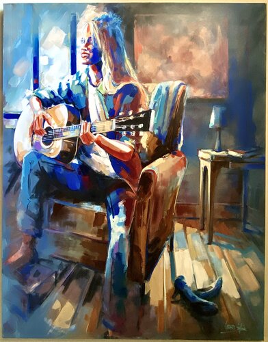 La musique adoucit les mœurs by Sylvie Gérard, Painting for Sale on Select