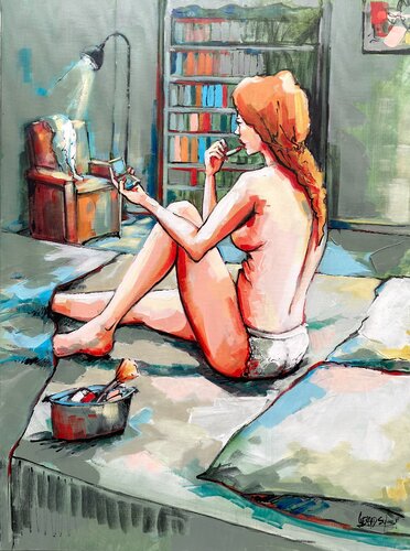 À porter en toute occasion ! by Sylvie Gérard, Painting for Sale on Select