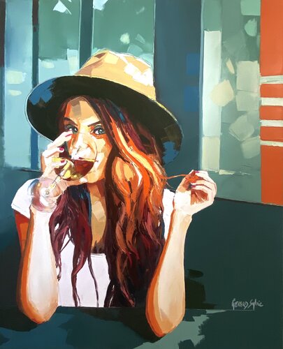 Plaisir by Sylvie Gérard, Painting for Sale on Select