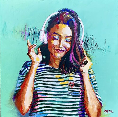 Good vibes by Sylvie Gérard, Painting for Sale on Select