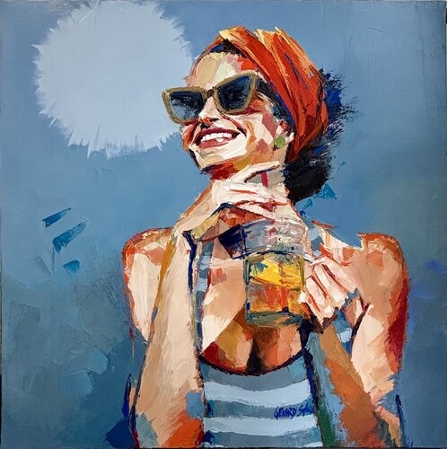 Holydays by Sylvie Gérard, Painting for Sale on Select