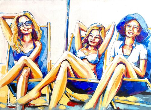 l'été dernier by Sylvie Gérard, Painting for Sale on Select