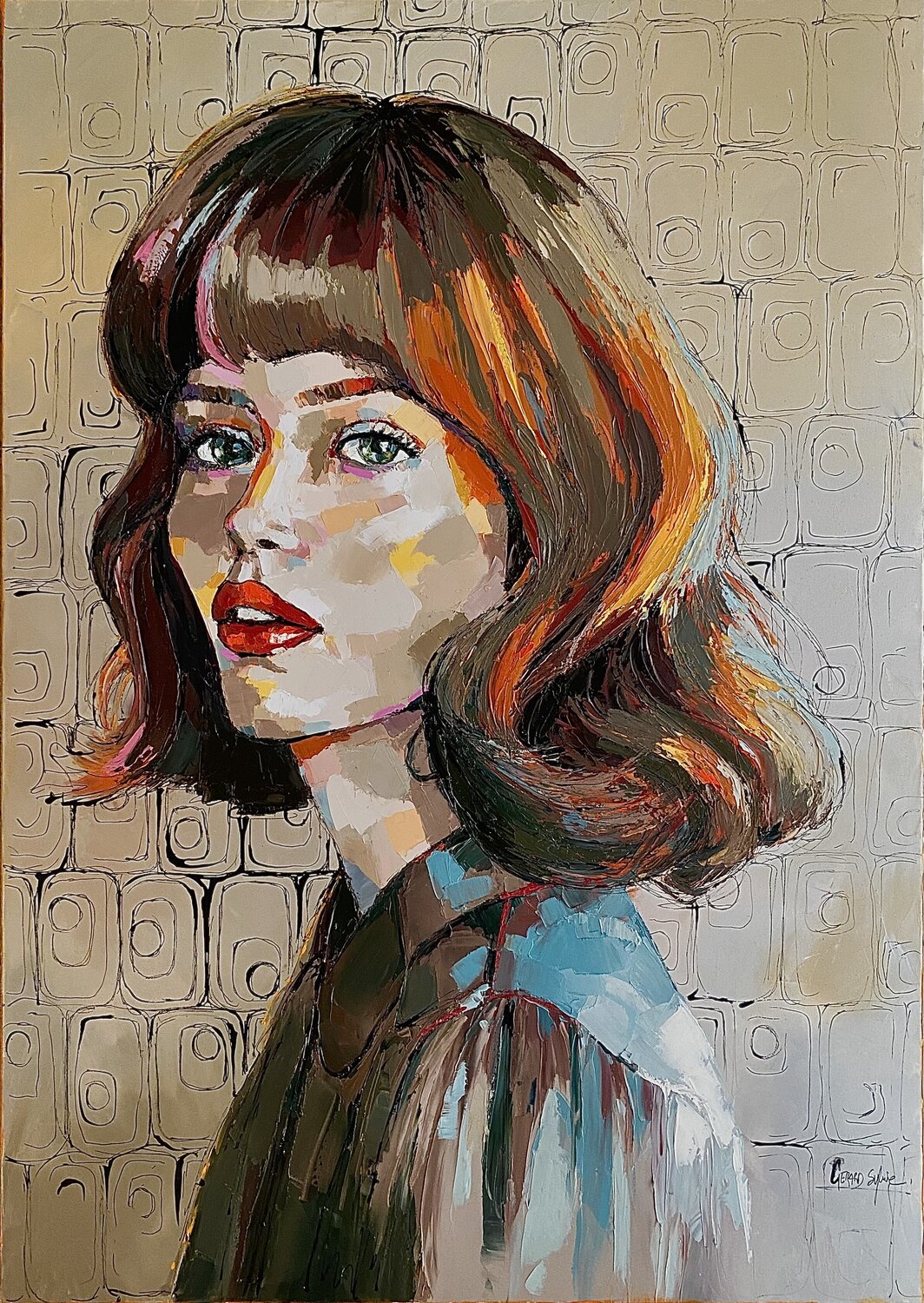 Moi? Je me demande aussi… Sylvie Gérard Original painting for sale