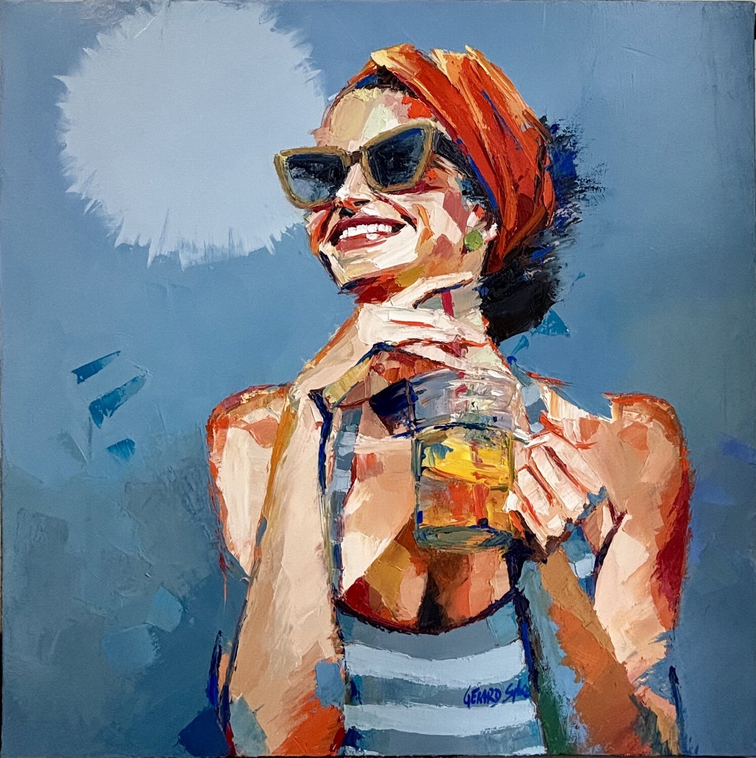 Holydays Sylvie Gérard Original painting for sale