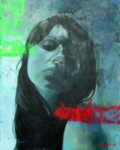 María Azul by Raúl Lara, Painting for Sale on Select