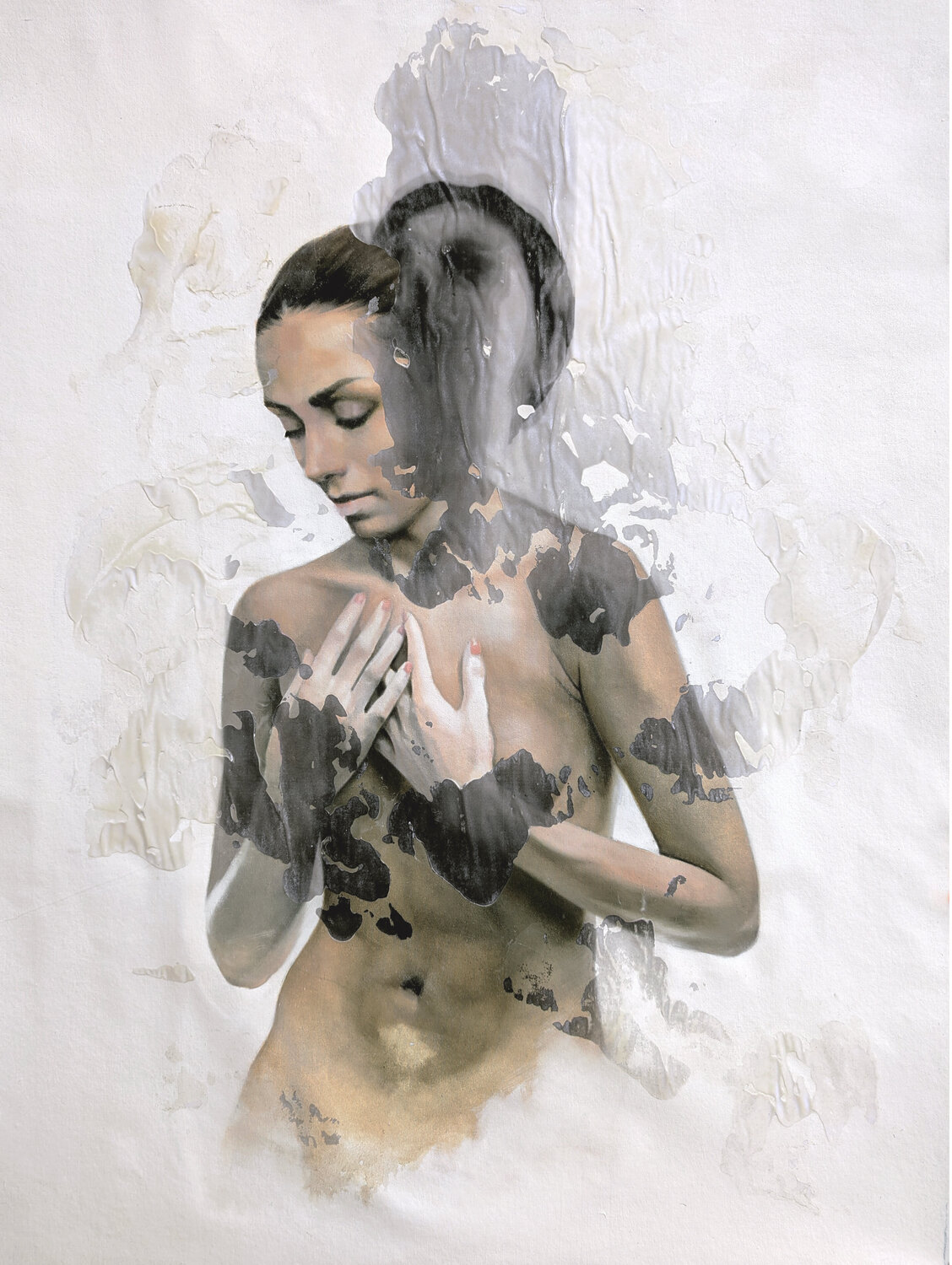 Transitus ad invisibilem Raúl Lara Original painting for sale
