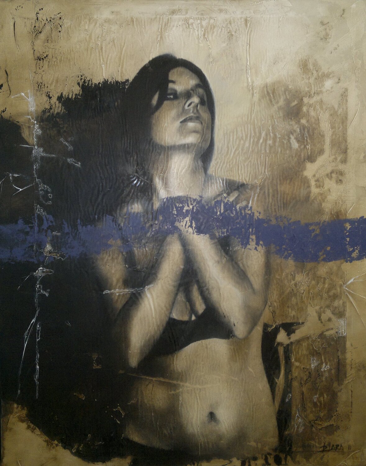 pose 2 Raúl Lara Original painting for sale