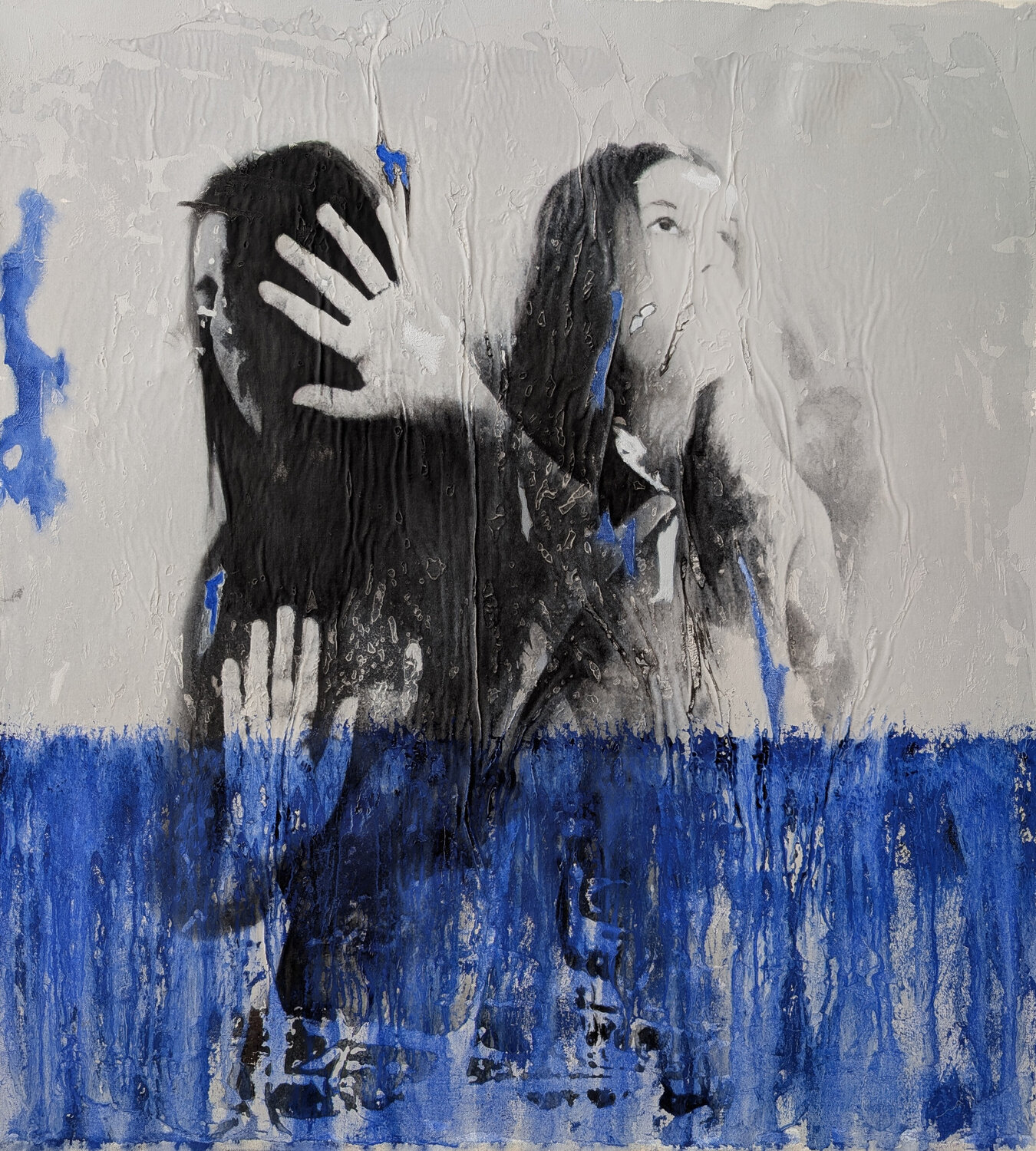 Oil Prison Raúl Lara Original painting for sale