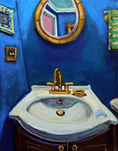 Bathroom Still Life by Shelton Walsmith, Painting for Sale on Select
