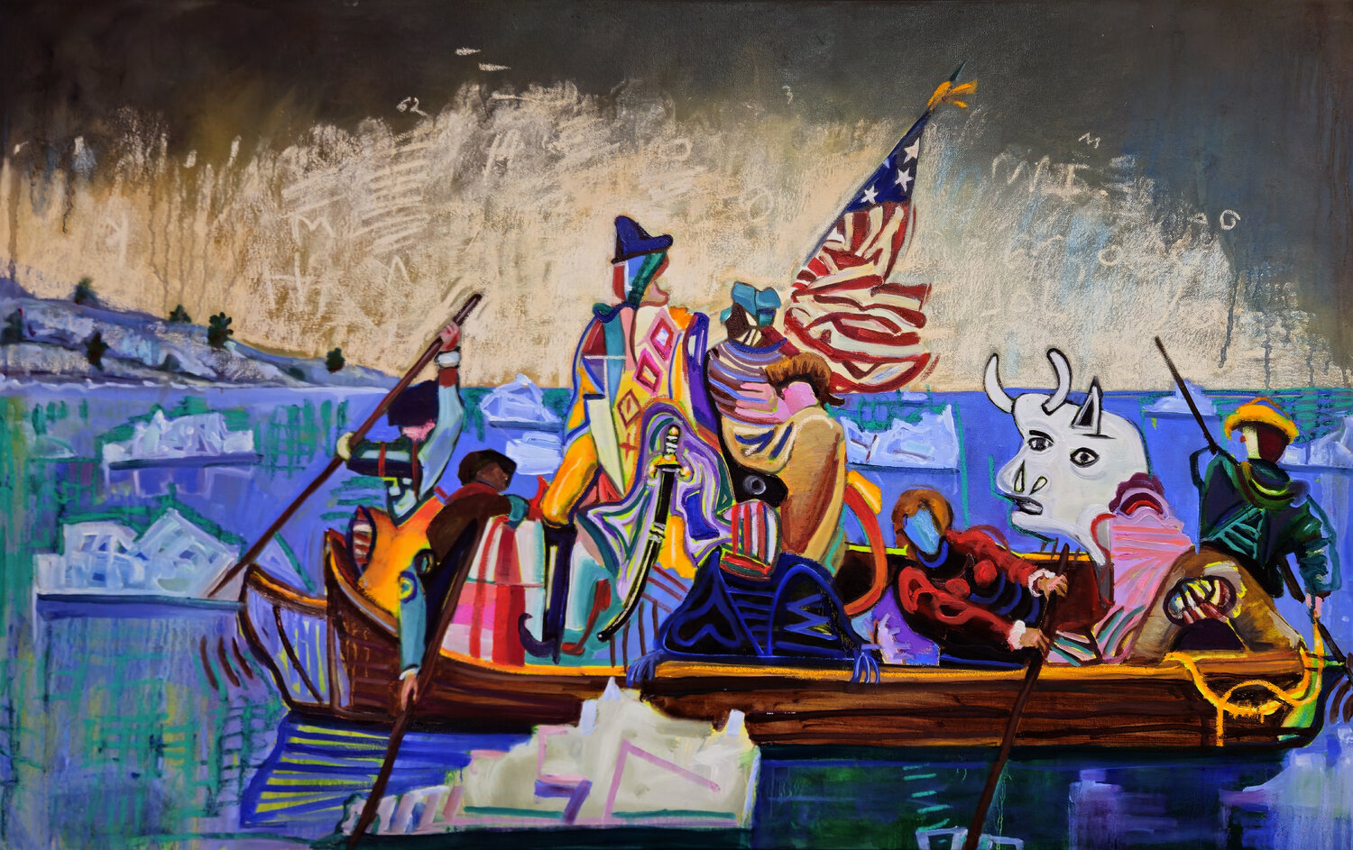 Icebreakers Unite! Shelton Walsmith Original painting for sale