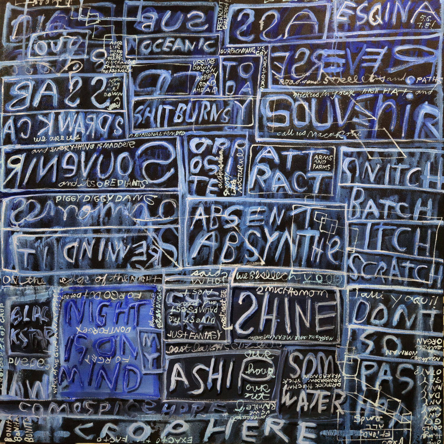 The opposite of a souvenir or daytime and reverso Shelton Walsmith Original painting for sale