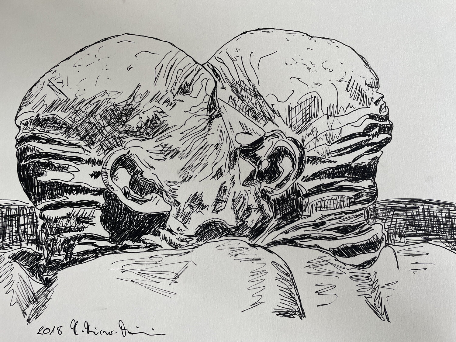 Ear Wisper Manuella Muerner Marioni Drawing for sale