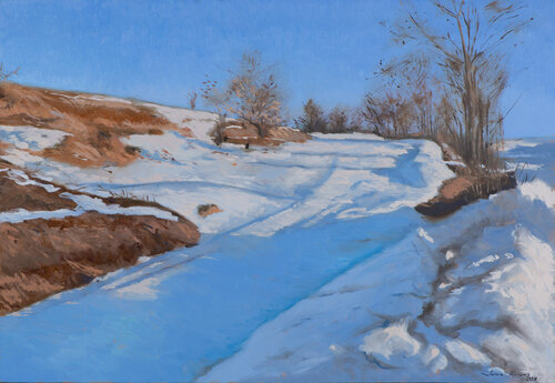 Campo nevado by Juan Manuel Alvarez Cebrián, Painting for Sale on Select