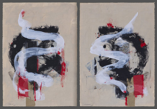 Onda Blanca. (díptico) by Juan Manuel Alvarez Cebrián, Painting for Sale on Select