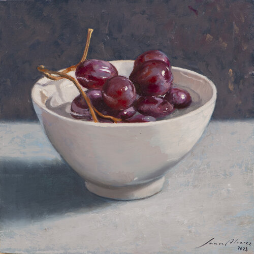 Tazón blanco by Juan Manuel Alvarez Cebrián, Painting for Sale on Select