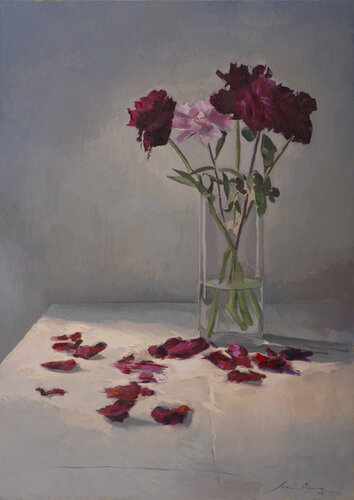 Peonias by Juan Manuel Alvarez Cebrián, Painting for Sale on Select