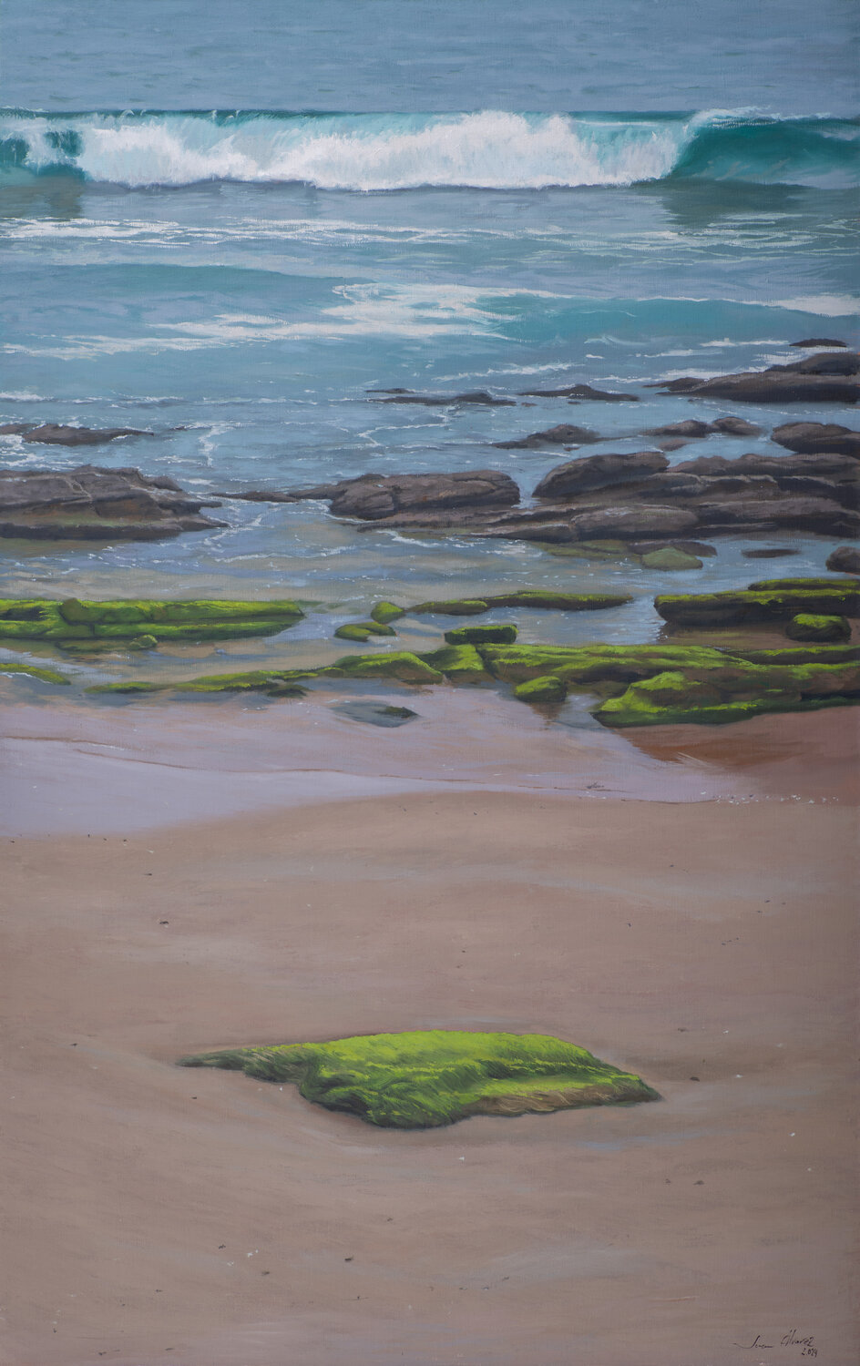 Orilla de mar I Juan Manuel Alvarez Cebrián Original painting for sale