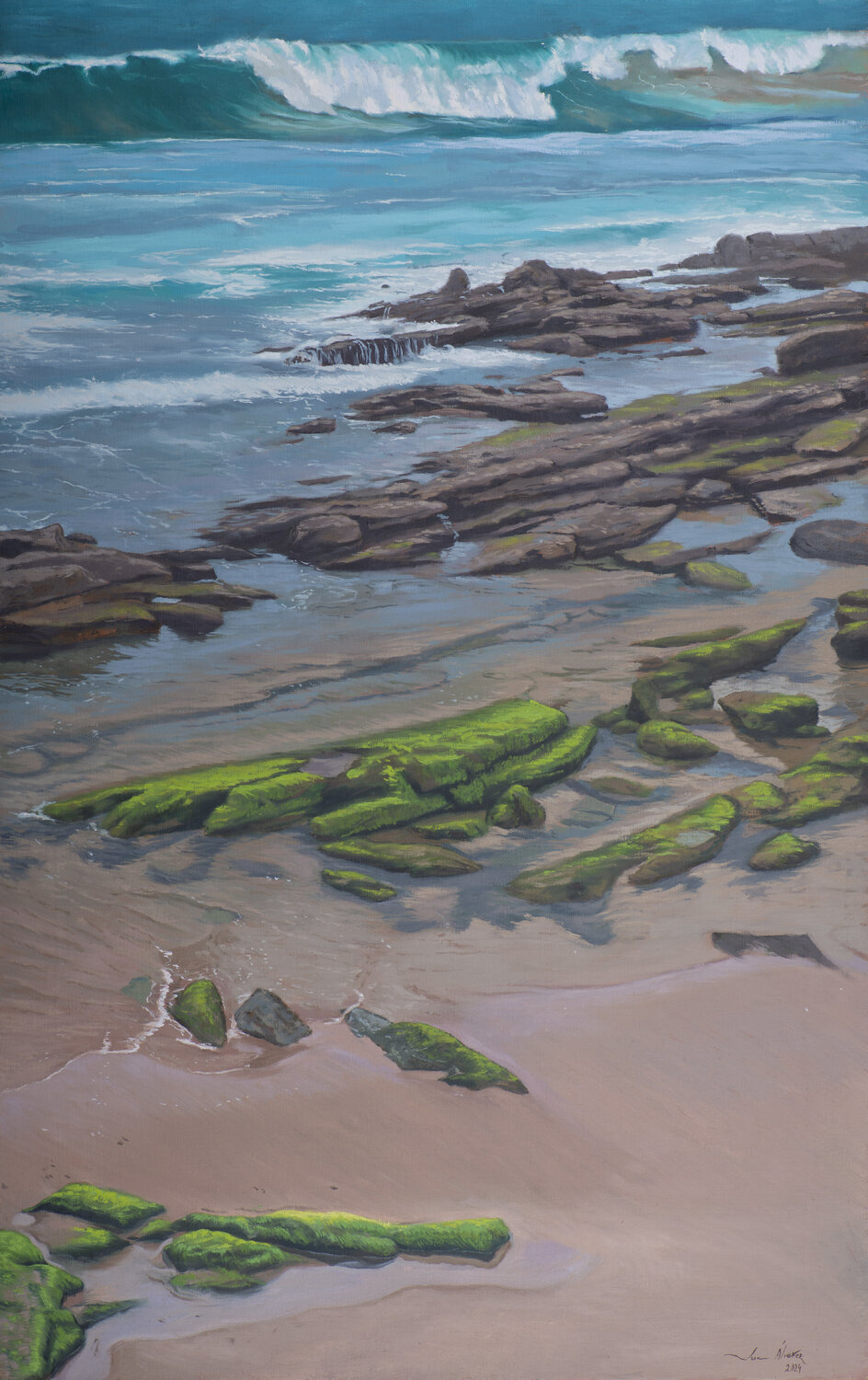 Orilla de mar II Juan Manuel Alvarez Cebrián Original painting for sale