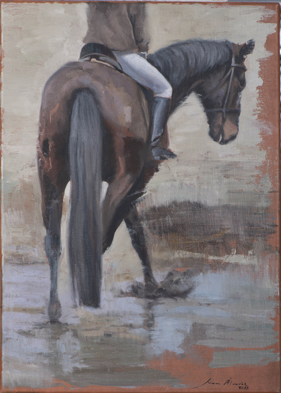 Jinete I Juan Manuel Alvarez Cebrián Original painting for sale