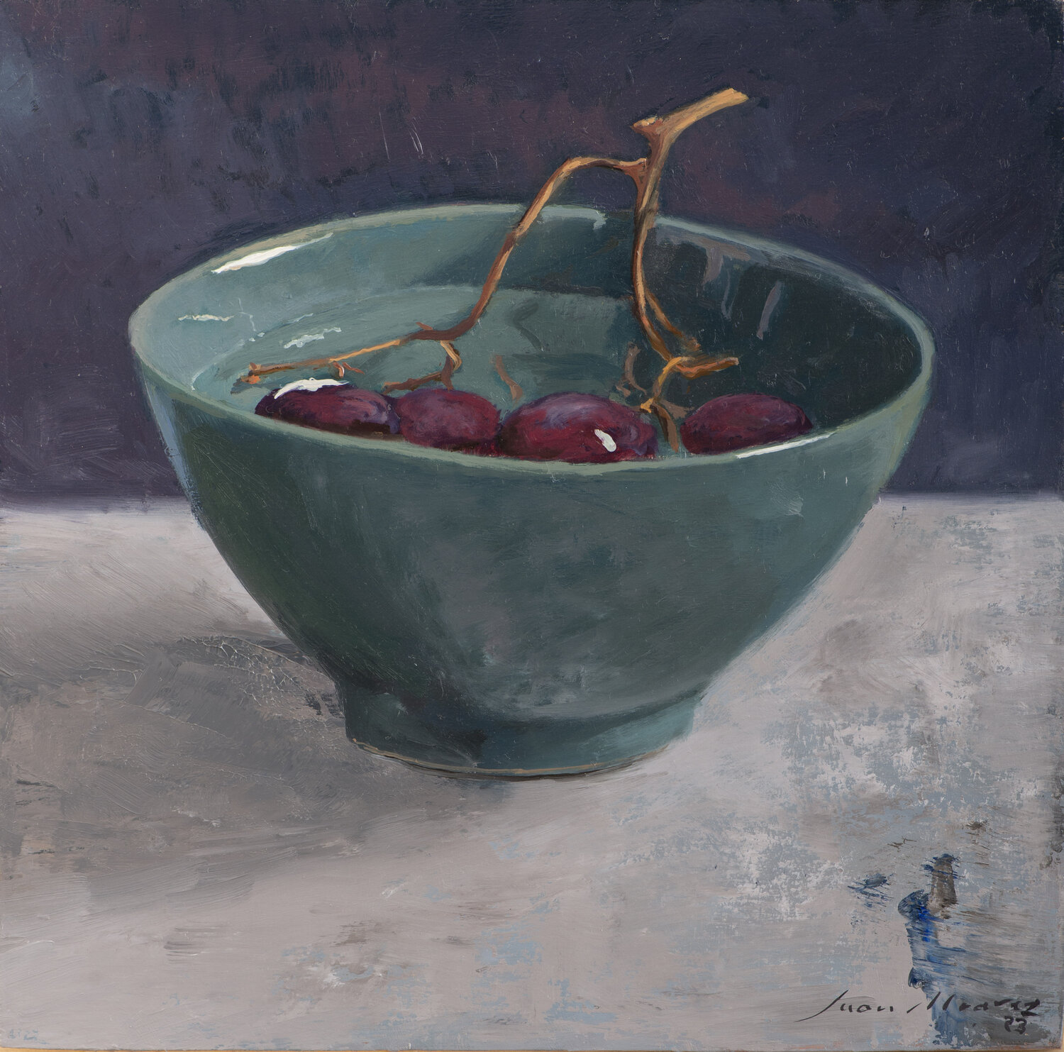 Tazón verde Juan Manuel Alvarez Cebrián Original painting for sale