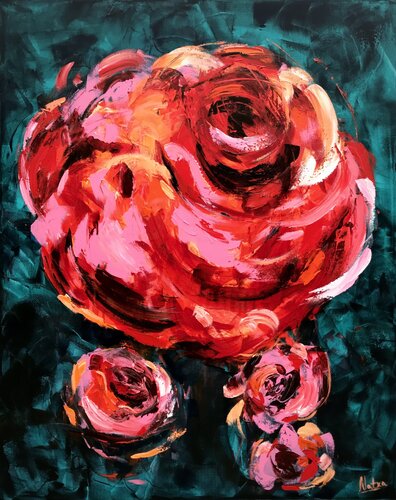 Flower by Natalia Nosek (NATXA), Painting for Sale on Select