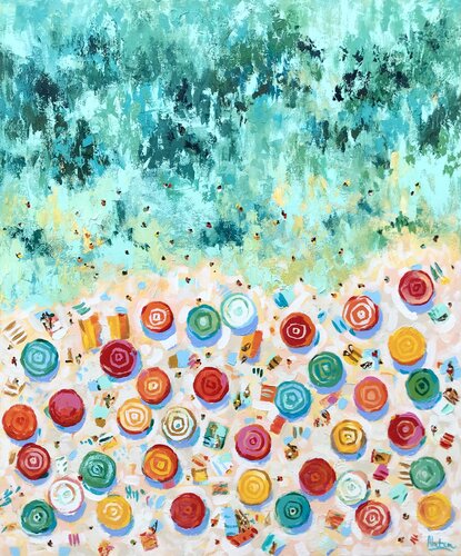 Beach Daydream by Natalia Nosek (NATXA), Painting for Sale on Select