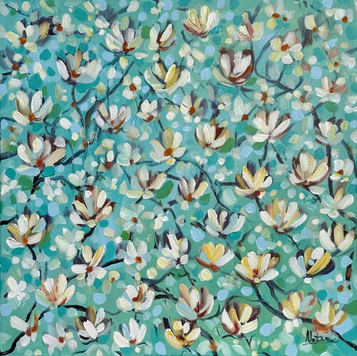 Magnolia by Natalia Nosek (NATXA), Painting for Sale on Select