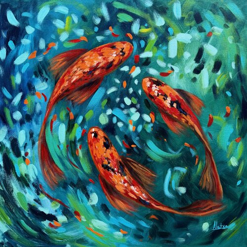 Trinity by Natalia Nosek (NATXA), Painting for Sale on Select