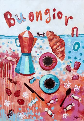 Buongiorno by Natalia Nosek (NATXA), Painting for Sale on Select