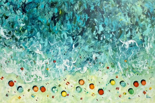Summer in Paradise by Natalia Nosek (NATXA), Painting for Sale on Select