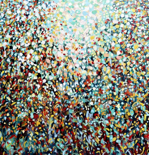 Garden in Bloom by Natalia Nosek (NATXA), Painting for Sale on Select