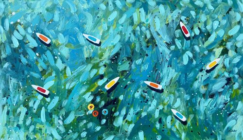 Afternoon Swim von Natalia Nosek (NATXA), Malerei kaufen auf Select