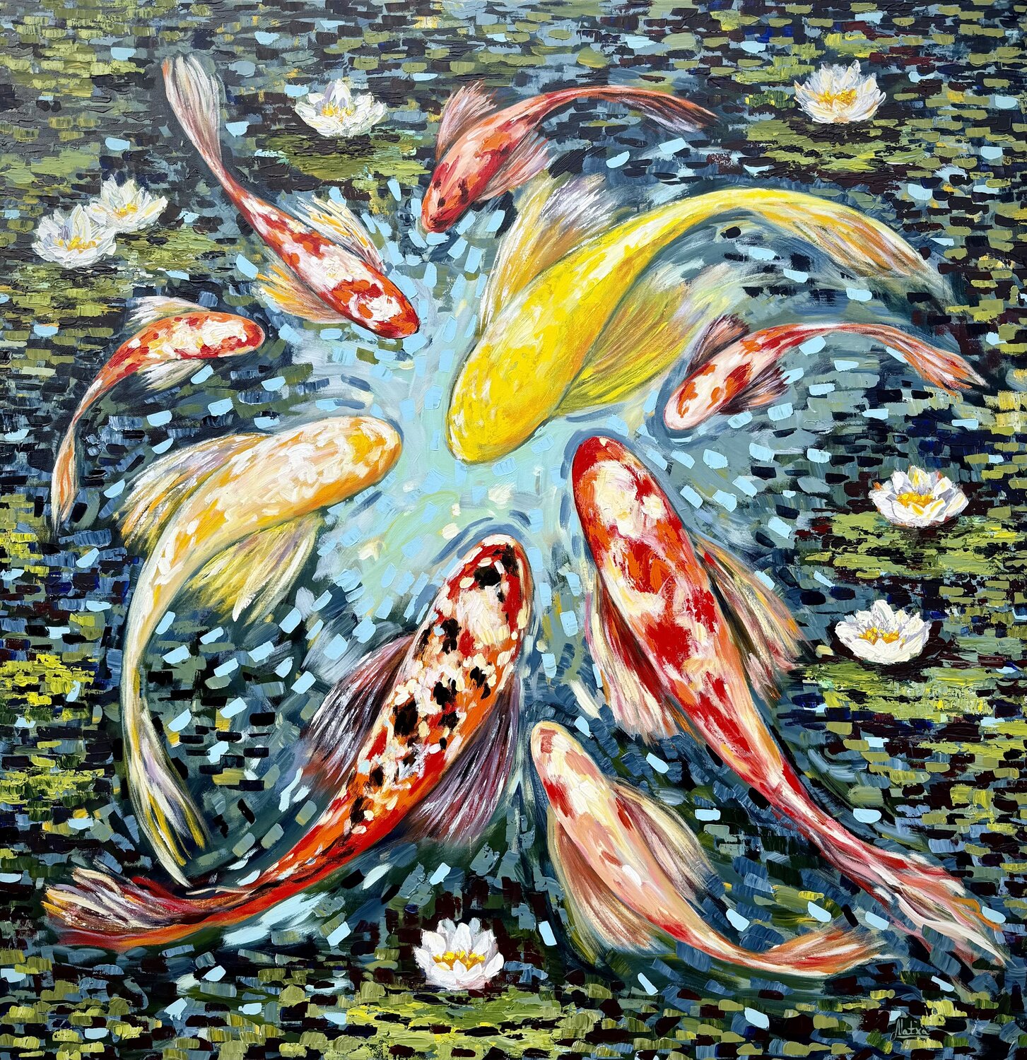 Circle Natalia Nosek (NATXA) Original painting for sale