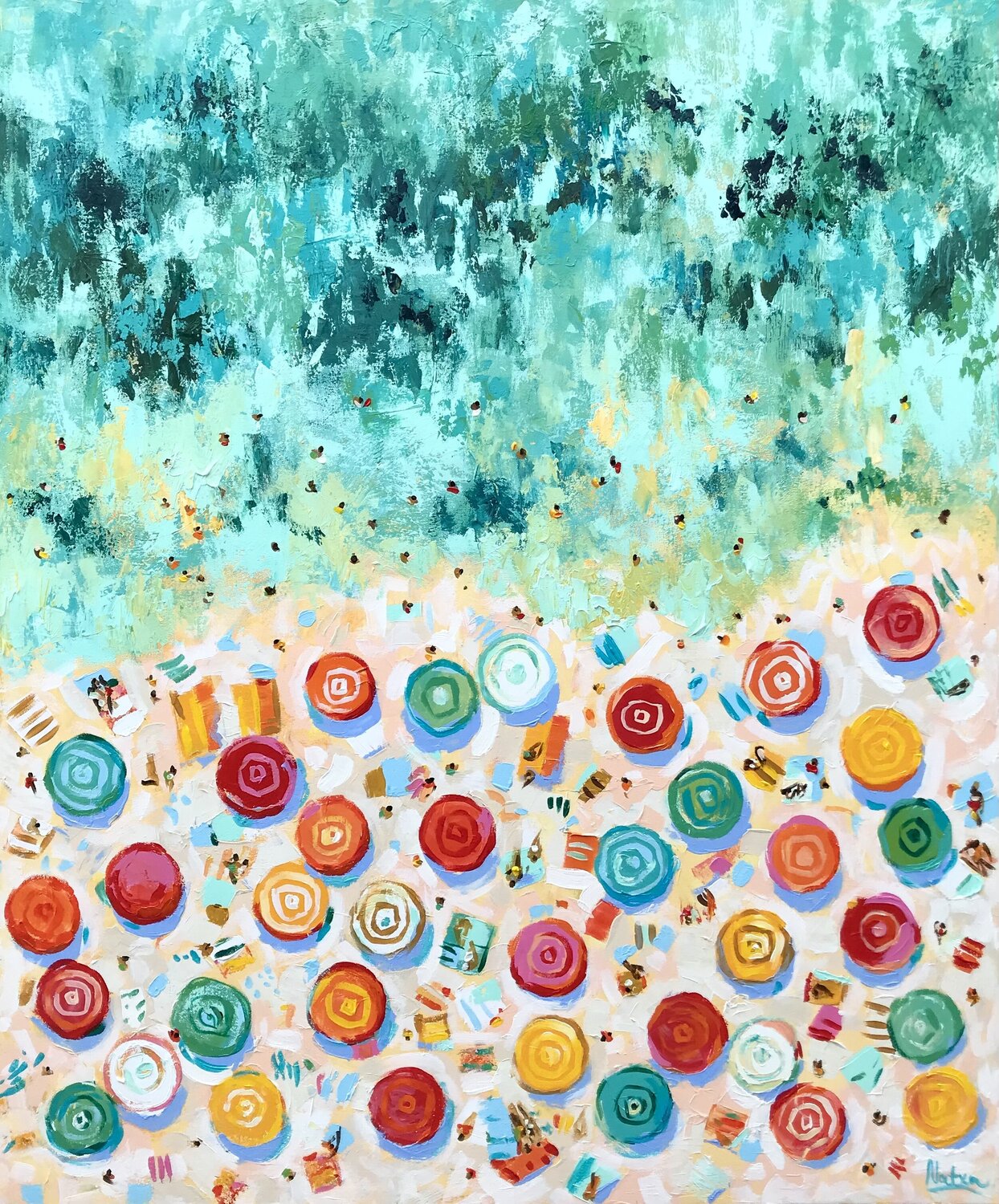 Beach Daydream Natalia Nosek (NATXA) Original painting for sale